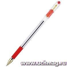 Ручка шариковая на масляной основе MC GOLD, красная — интернет-магазин УчМаг