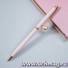 Ручка шариковая автоматическая Pink jewel, синяя — интернет-магазин УчМаг