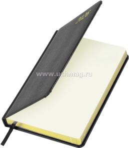 Ежедневник датированный 2026, BRAUBERG Iguana, черный — интернет-магазин УчМаг