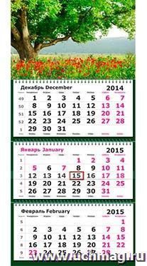 Квартальный календарь 2015. Маковое поле — интернет-магазин УчМаг