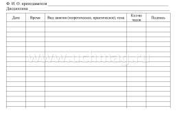 Журнал учёта посещаемости слушателей подготовительных курсов — интернет-магазин УчМаг