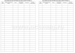 Журнал учёта работы методиста ДОУ: (Формат А4, обл. офсет, бл. газетный, 40стр.) — интернет-магазин УчМаг