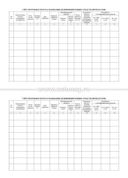Журнал учёта получения и расходования дезинфицирующих средств и проведения дезинфекционных работ на объекте — интернет-магазин УчМаг