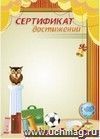 Сертификат достижений: (Формат А4,  бумага мелованная матовая пл.250)