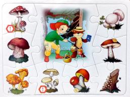 Лото: собери пазл "Растения и грибы": Две игры в одной — интернет-магазин УчМаг