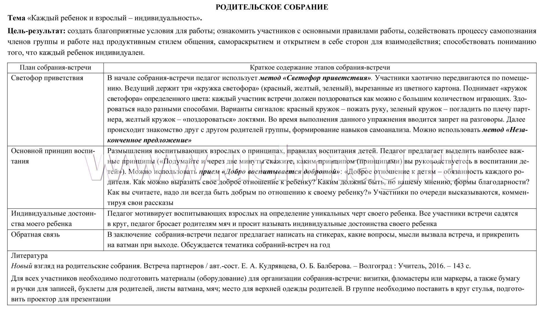 Взаимодействие с семьей ребенка. Планирование взаимодействия с семьями  воспитанников на год. Средняя группа от 4 до 5 лет: родительские собрания,  консультации, памятки для родителей, семейные праздники. Комплект из 16  двусторонних карт –