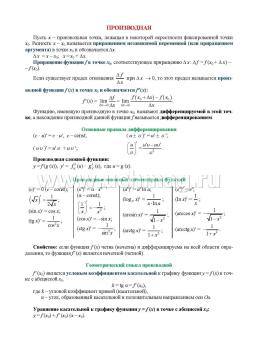 Алгебра и начала математического анализа. Основные определения и формулы. 10-11 классы. Комплект карт — интернет-магазин УчМаг