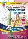 Математика. Графические диктанты. 2 класс: комплект из 8 карт с заданиями, загадками и алгоритмом действий