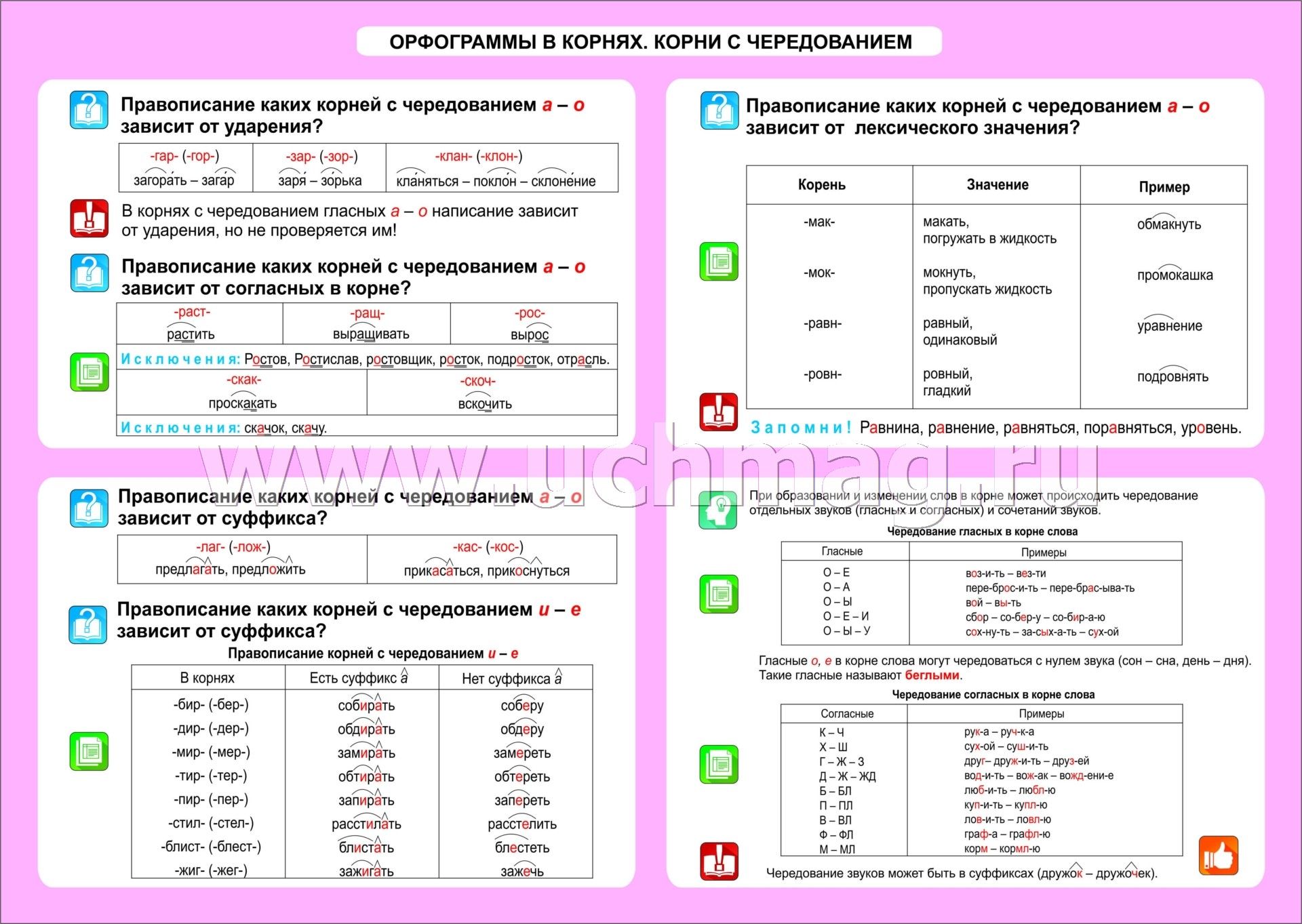 Орфограммы за 3 класс