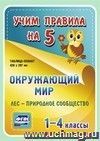 Окружающий мир. Лес - природное сообщество. 1-4 классы: Таблица-плакат 420х297