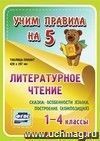 Литературное чтение. Сказка: особенности языка, построение (композиция). 1-4 классы: Таблица-плакат 420х297