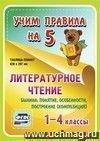 Литературное чтение. Былина: понятие, особенности, построение (композиция). 1-4 классы: Таблица-плакат 420х297