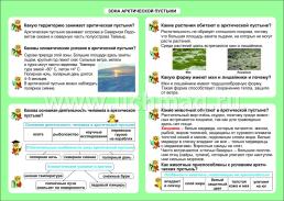 Окружающий мир. Зона арктической пустыни. 1-4 классы: Таблица-плакат 420х297 — интернет-магазин УчМаг