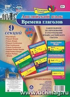 Раскладной плакат. Английский язык. Времена глаголов — интернет-магазин УчМаг