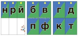 Русский язык. Лента букв: с буквами русского алфавита и обозначением звуков из 9 секций — интернет-магазин УчМаг