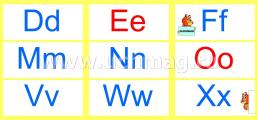Лента иностранного алфавита: с буквами иностранного алфавита и цветовым обозначением гласных и согласных звуков из 9 секций — интернет-магазин УчМаг