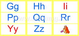 Лента иностранного алфавита: с буквами иностранного алфавита и цветовым обозначением гласных и согласных звуков из 9 секций — интернет-магазин УчМаг