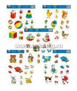 Комплект наклеек для маркировки мебели детей раннего и младшего дошкольного возраста "Игрушки" — интернет-магазин УчМаг