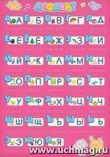Многоразовый плакат "Алфавит для девочек" — интернет-магазин УчМаг