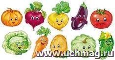 Комплект вырубных мини-плакатов "Овощи с грядки" (10 шт.) — интернет-магазин УчМаг
