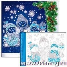 Набор наклеек "Веселые снеговики" — интернет-магазин УчМаг