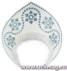 Кокошник "Морозко", серебро на ободке — интернет-магазин УчМаг