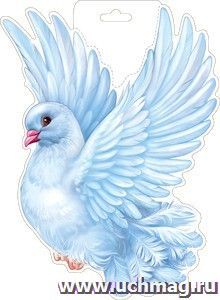 Плакат вырубной "Голубь"
