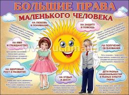Плакат "Большие права маленького человека" — интернет-магазин УчМаг
