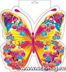 Плакат вырубной "Бабочка" красная — интернет-магазин УчМаг