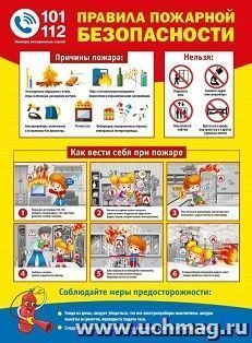 Плакат "Правила пожарной безопасности" — интернет-магазин УчМаг