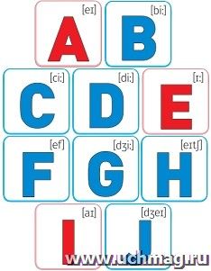 Набор обучающих карточек "Английский алфавит и цвета" — интернет-магазин УчМаг
