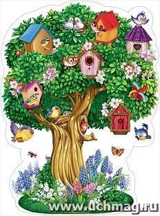 Плакат "Дерево весеннее" — интернет-магазин УчМаг