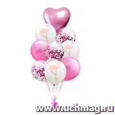 Набор шаров воздушных "Фламинго", 9 шт — интернет-магазин УчМаг