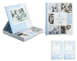 Фотоальбом в подарочной коробке с местом под фото "Наше чудо", для мальчика — интернет-магазин УчМаг