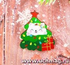 Значок "Котик в елке" — интернет-магазин УчМаг