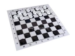 Шашки пластиковые с шахматным полем — интернет-магазин УчМаг