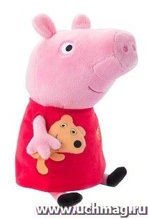 Игрушка мягкая "Свинка Пеппа с игрушкой", 30 см — интернет-магазин УчМаг
