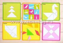 Головоломка "Танграм", 5 карточек с 10 схемами — интернет-магазин УчМаг