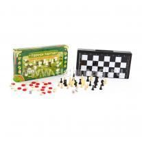 Игровой набор Вondibon "Удачная партия. 3 в 1". Шахматы, шашки, нарды — интернет-магазин УчМаг