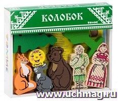 Конструктор деревянный "Сказки". Колобок, 18 деталей — интернет-магазин УчМаг