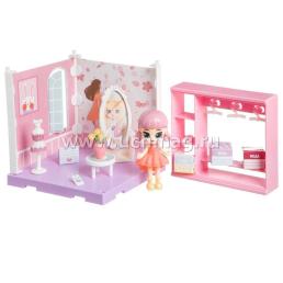 Игровой набор Bondibon «Мебель: гардеробная и  куколка Oly" — интернет-магазин УчМаг
