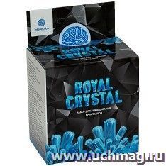 Научно - познавательный набор для проведения опытов "Royal Crystal", голубой