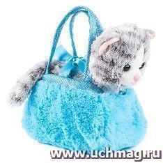 Игрушка мягконабивная "Котик в сумочке-переноске" — интернет-магазин УчМаг