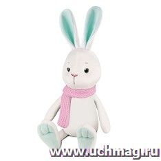 Игрушка мягкая "Кролик Тони" в шарфе, 20 см — интернет-магазин УчМаг