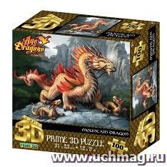 Пазл 3D "Золотой горный дракон", 100 деталей — интернет-магазин УчМаг