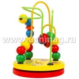 Игрушка деревянная "Малышарики. Объёмный лабиринт-карусель" — интернет-магазин УчМаг