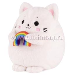 Игрушка мягкая "Котик с радугой", 35 см — интернет-магазин УчМаг