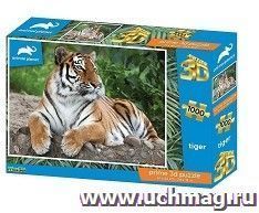 Пазл 3D "Тигр", 1000 деталей — интернет-магазин УчМаг