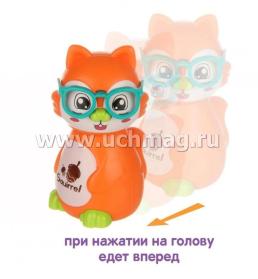 Развивающая игрушка - покатушка "Белочка" (оранжевый) — интернет-магазин УчМаг