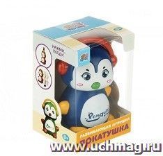 Развивающая игрушка - покатушка "Пингвин" (сиреневый) — интернет-магазин УчМаг